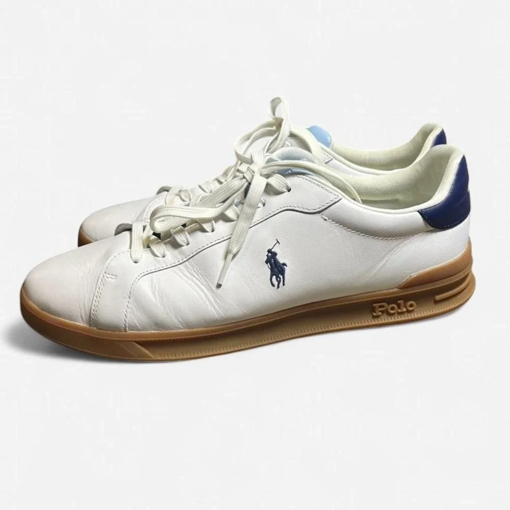 Polo Ralph Lauren Heritage Court II White/Brown‎ Bottoms Size Men 14